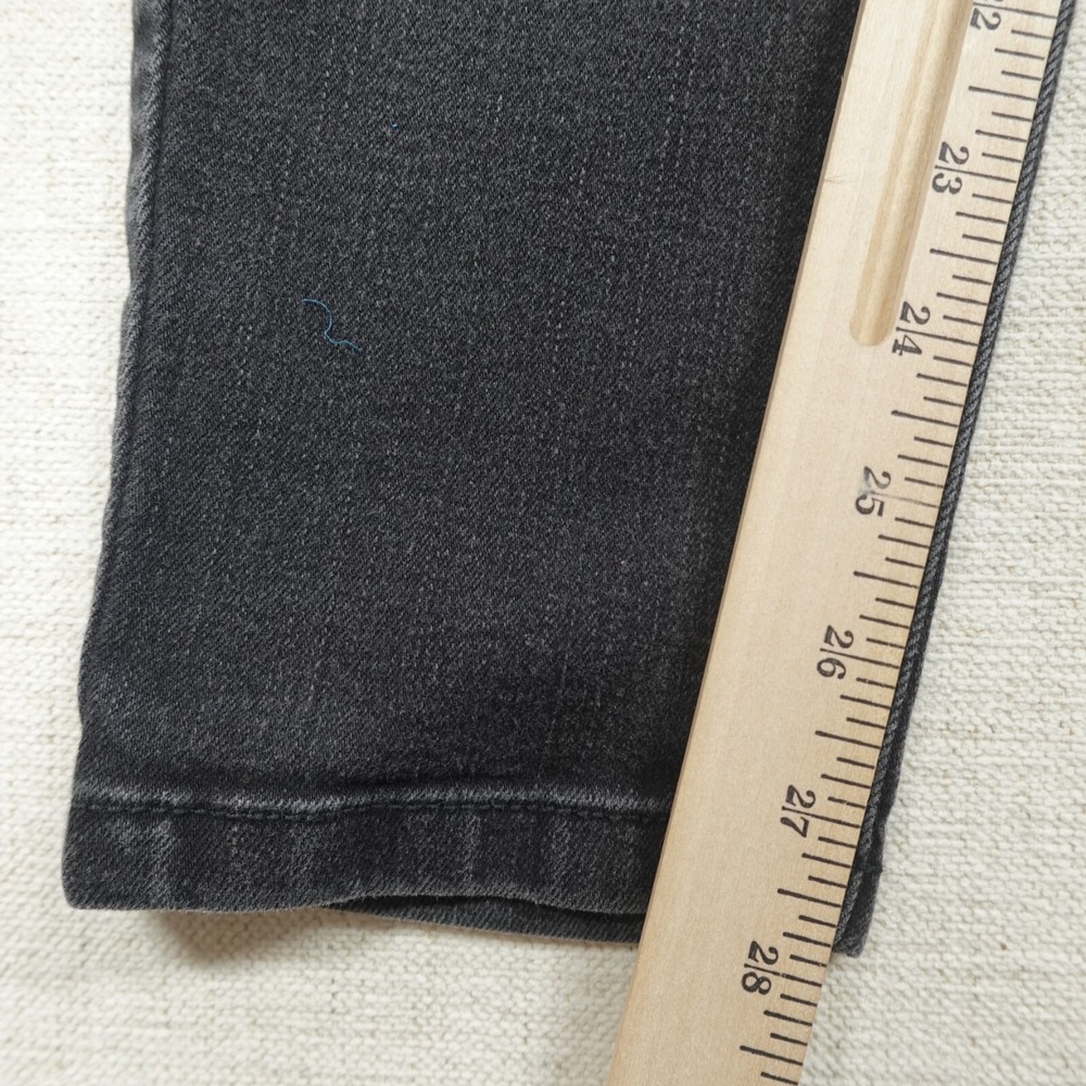 White House Black Market Jeans Womens Size M Mid Rise Skinny Leg Charcoal Wash - Picture 7 of 12